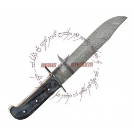 Rebel Wolf Alpha Magnum Jungle Classic Bowie Damascus Steel Knife